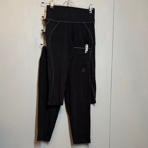 2 pair Green Apple Bamboo Yoga Capri Pants